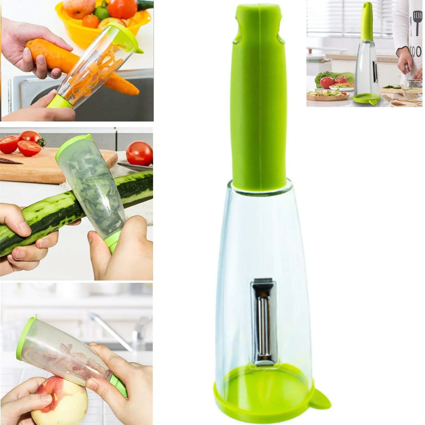 Multifunctional Kitchen Storage Peeler & Slicer - KitchHaus