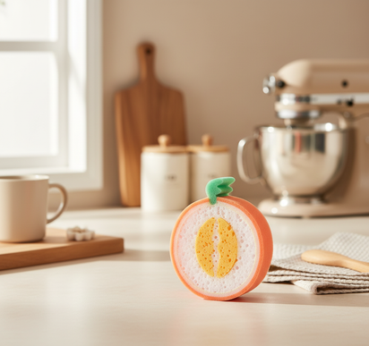 Fruit-Pattern Thickened Sponge - KitchHaus