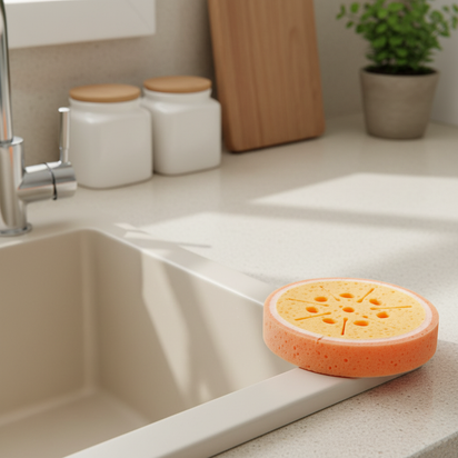 Fruit-Pattern Thickened Sponge - KitchHaus