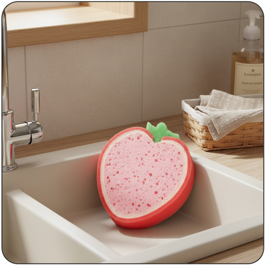 Fruit-Pattern Thickened Sponge - KitchHaus