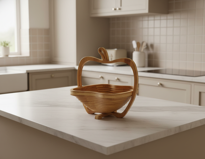 Bamboo Folding Fruit Basket - KitchHaus