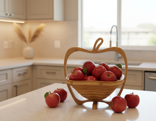 Bamboo Folding Fruit Basket - KitchHaus