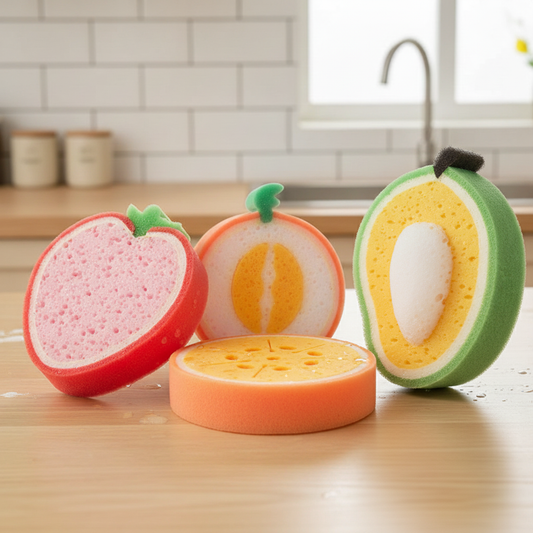 Fruit-Pattern Thickened Sponge - KitchHaus